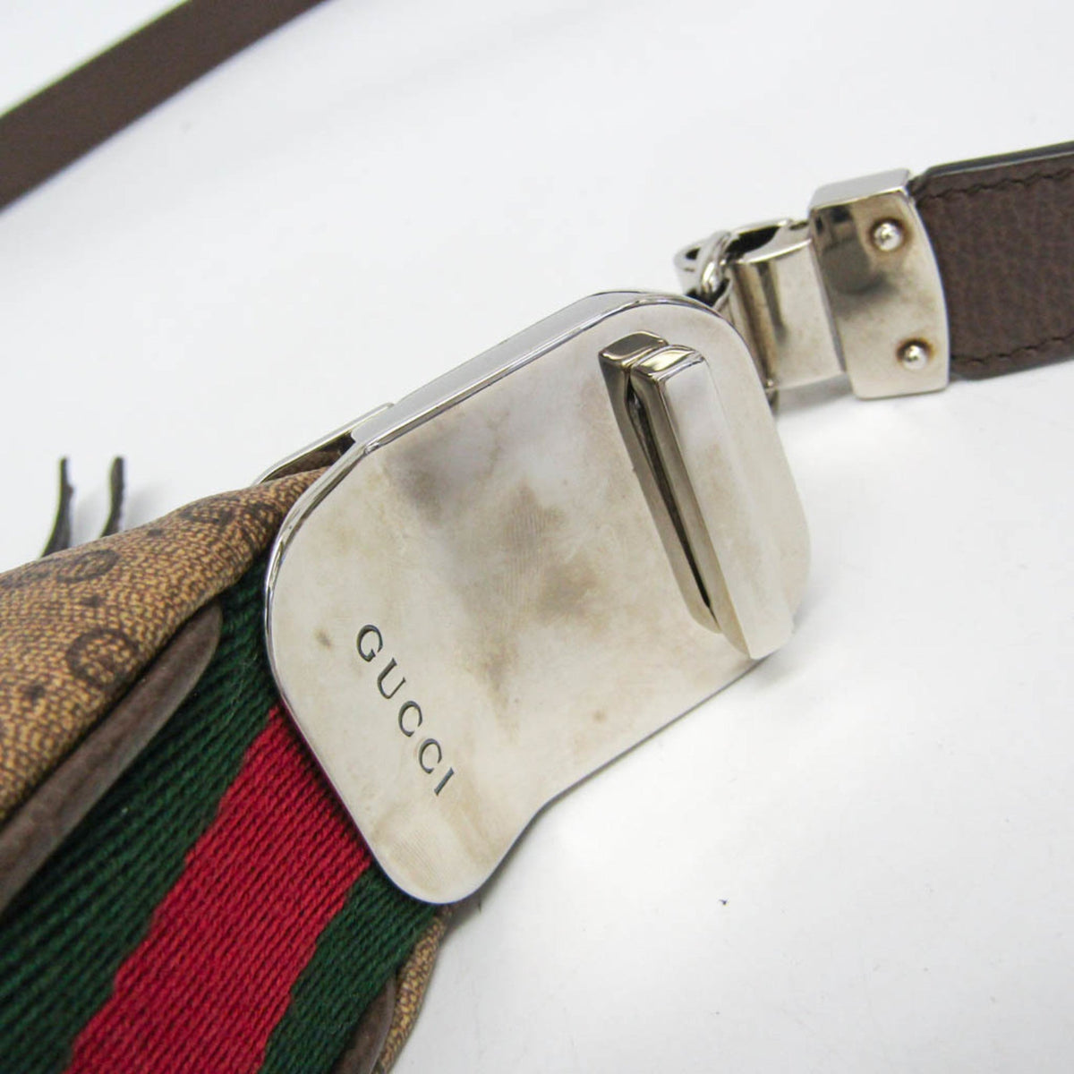 PRE-OWNED Gucci Mini Pouch · GG Supreme