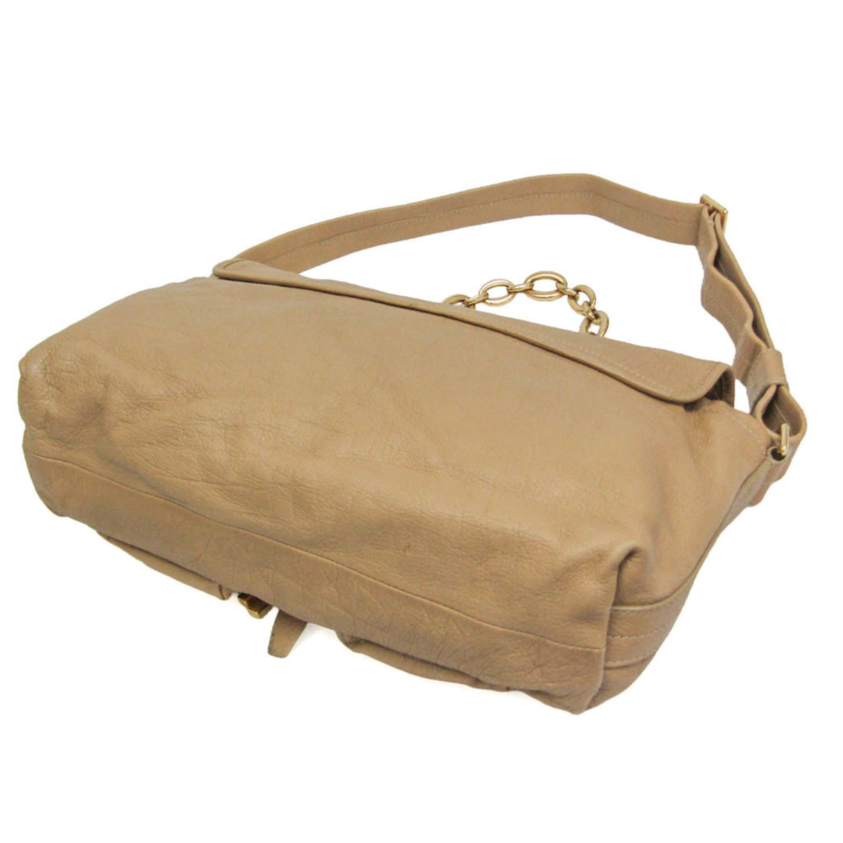 PRE-OWNED Bvlgari Chain Flap · Calfskin Shoulder Bag