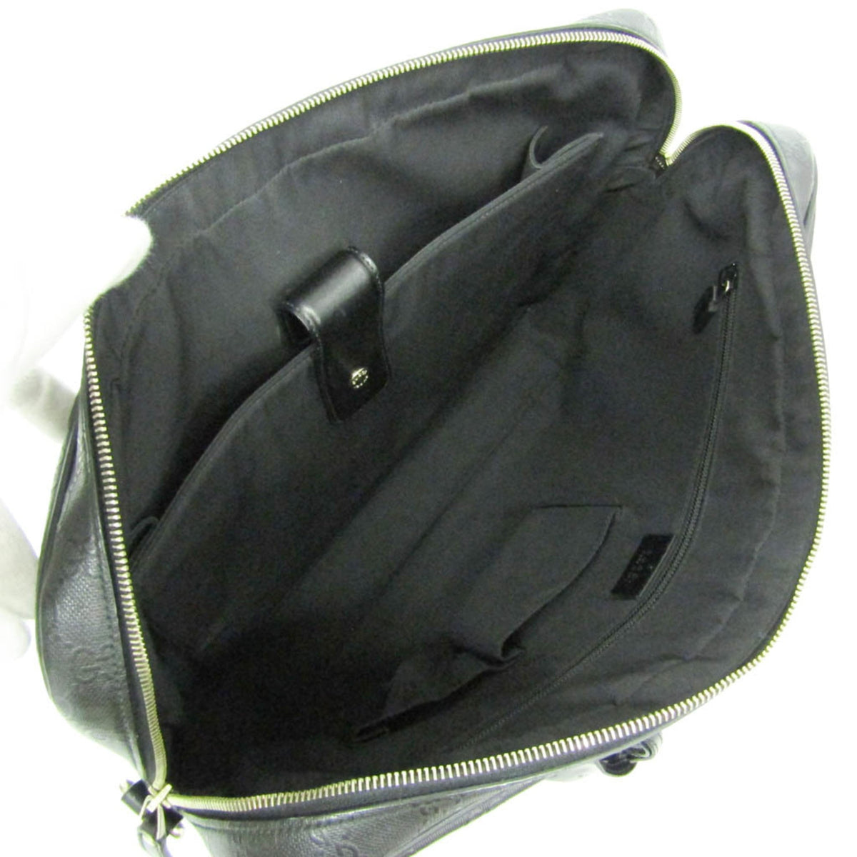 PRE-OWNED Gucci GG Embossed · Leather Briefcase