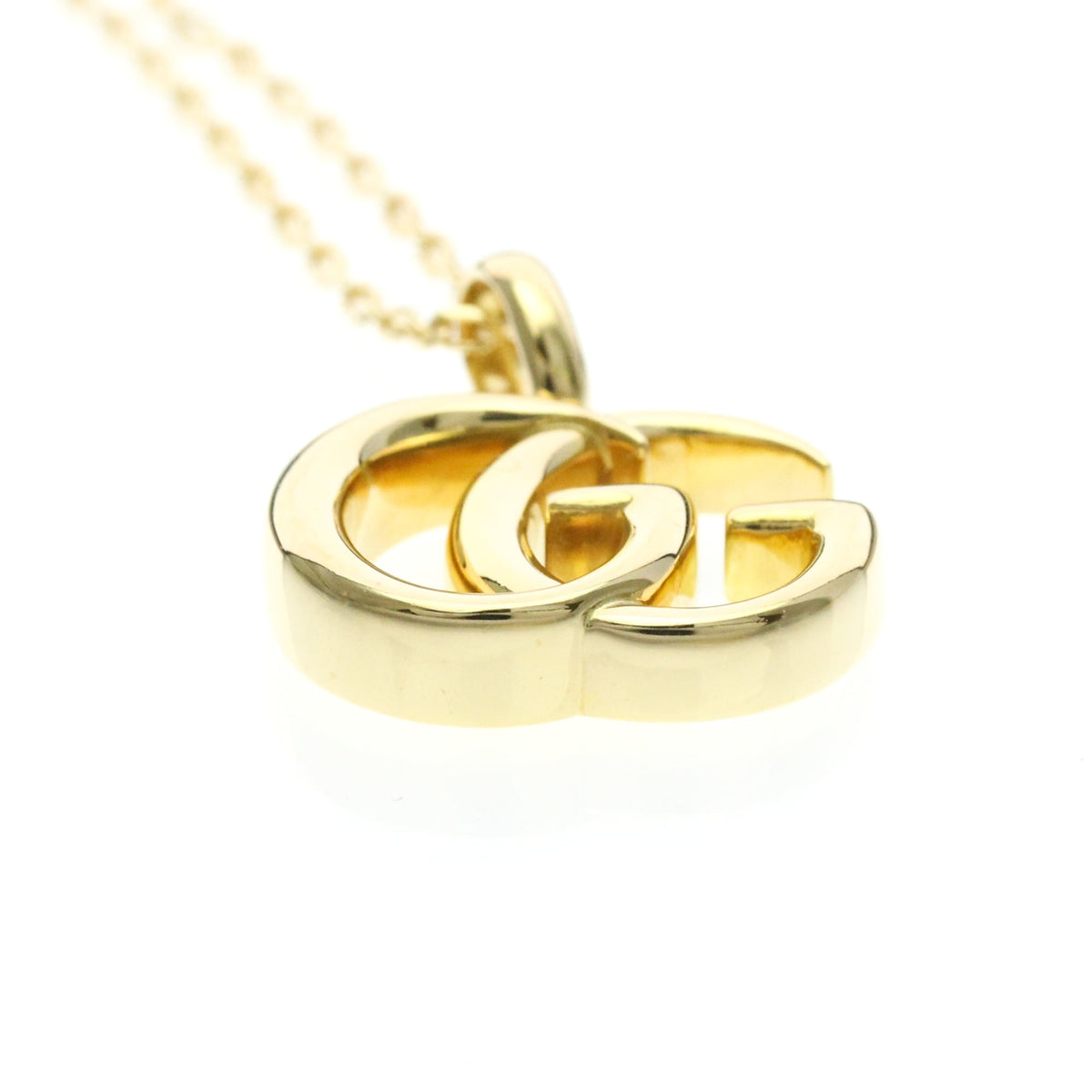 PRE-OWNED Gucci Double GG · 18K Yellow Gold