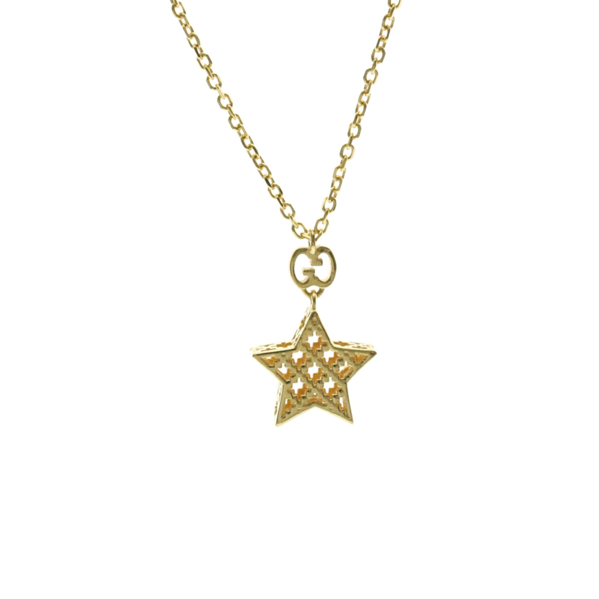 PRE-OWNED Gucci Diamantissima Star · 18K Yellow Gold