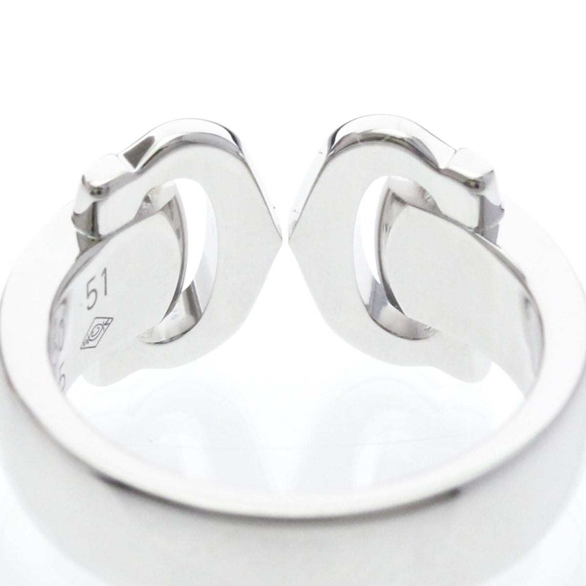 PRE-OWNED Cartier 2C Boucle Diamond · 18K White Gold