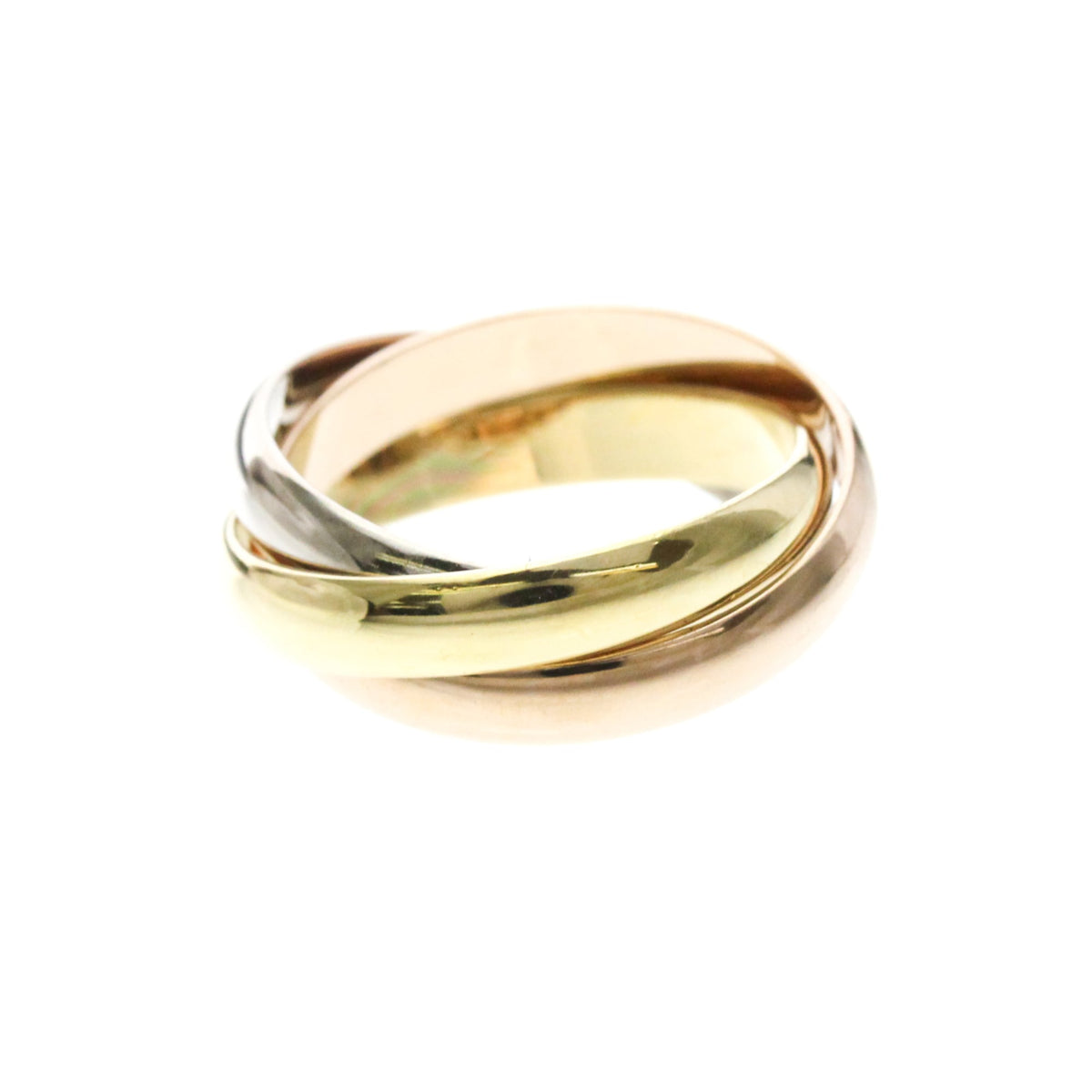PRE-OWNED Cartier Trinity · Three Gold Size 6.25