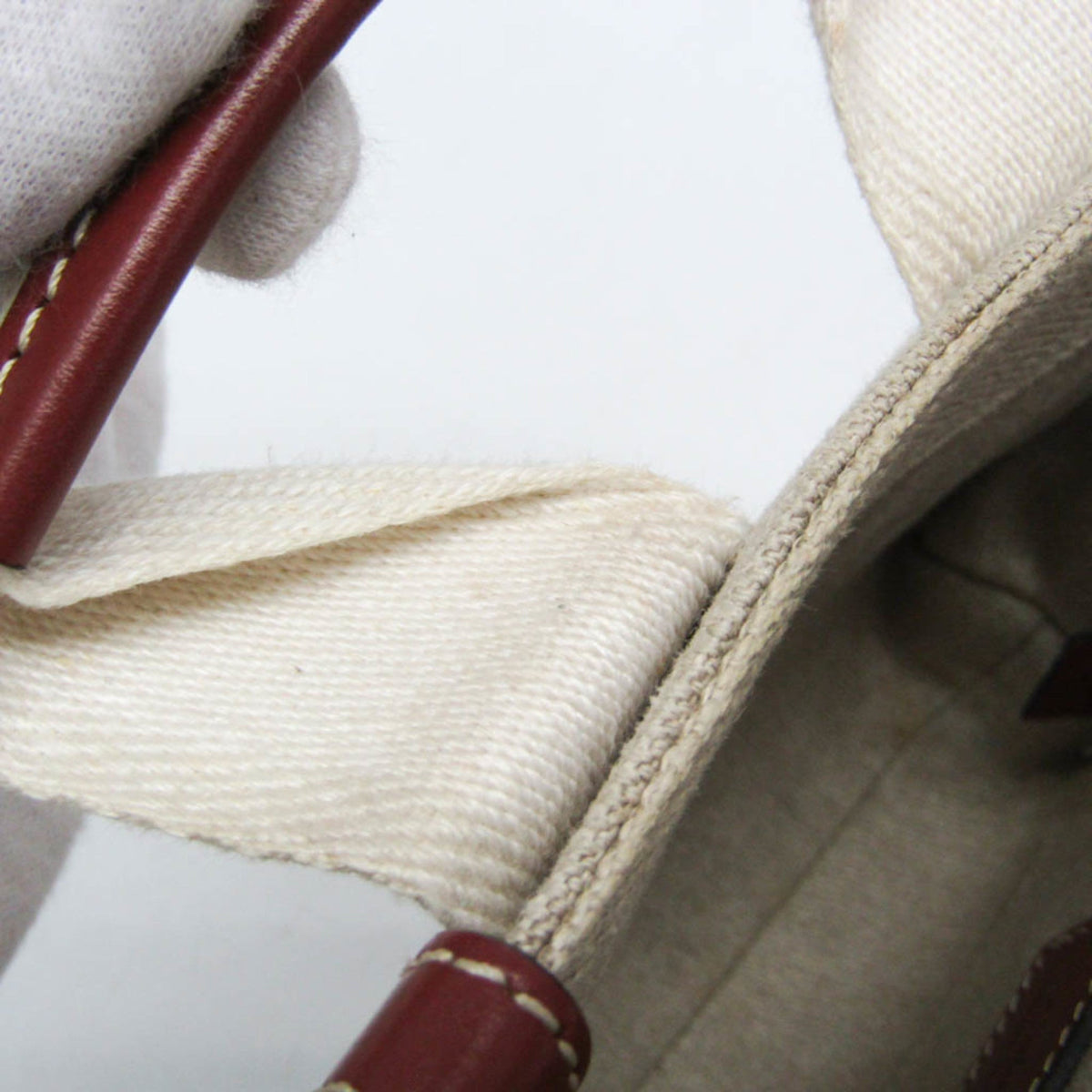 PRE-OWNED Chloé Woody Mini · Canvas & Leather