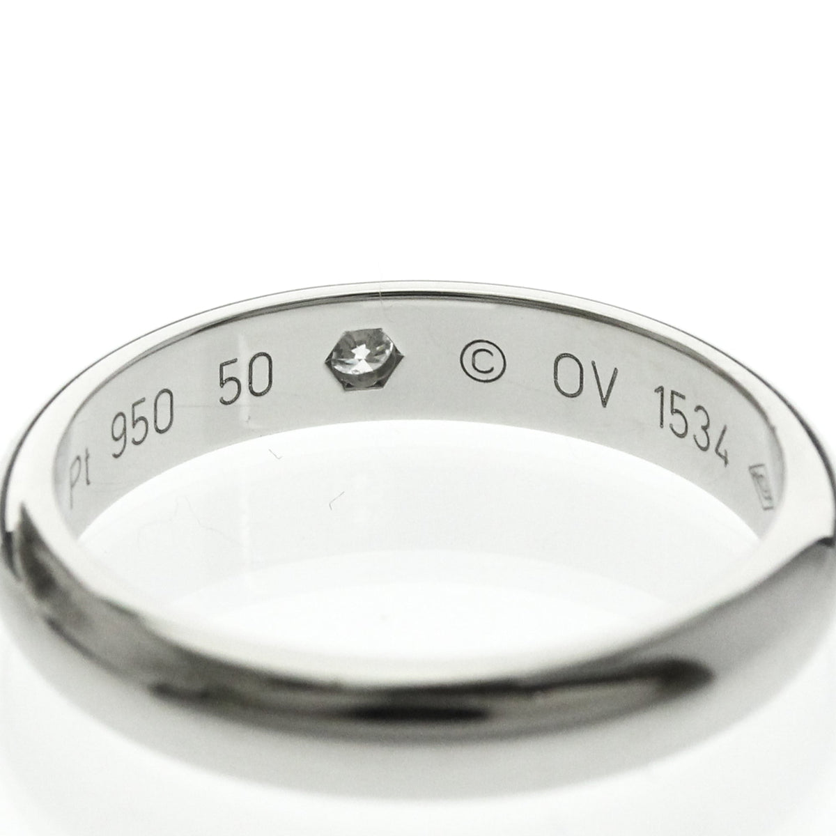 PRE-OWNED Cartier 1895 · Platinum · Diamond