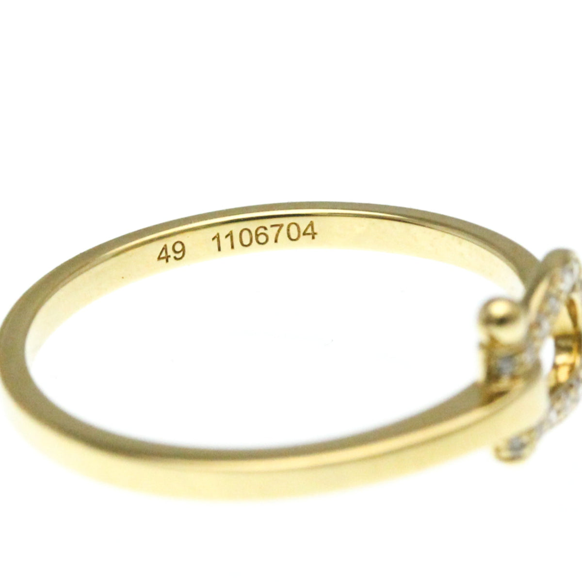 PRE-OWNED Fred Force 10 Mini · Diamond · 18K Yellow Gold Size 5