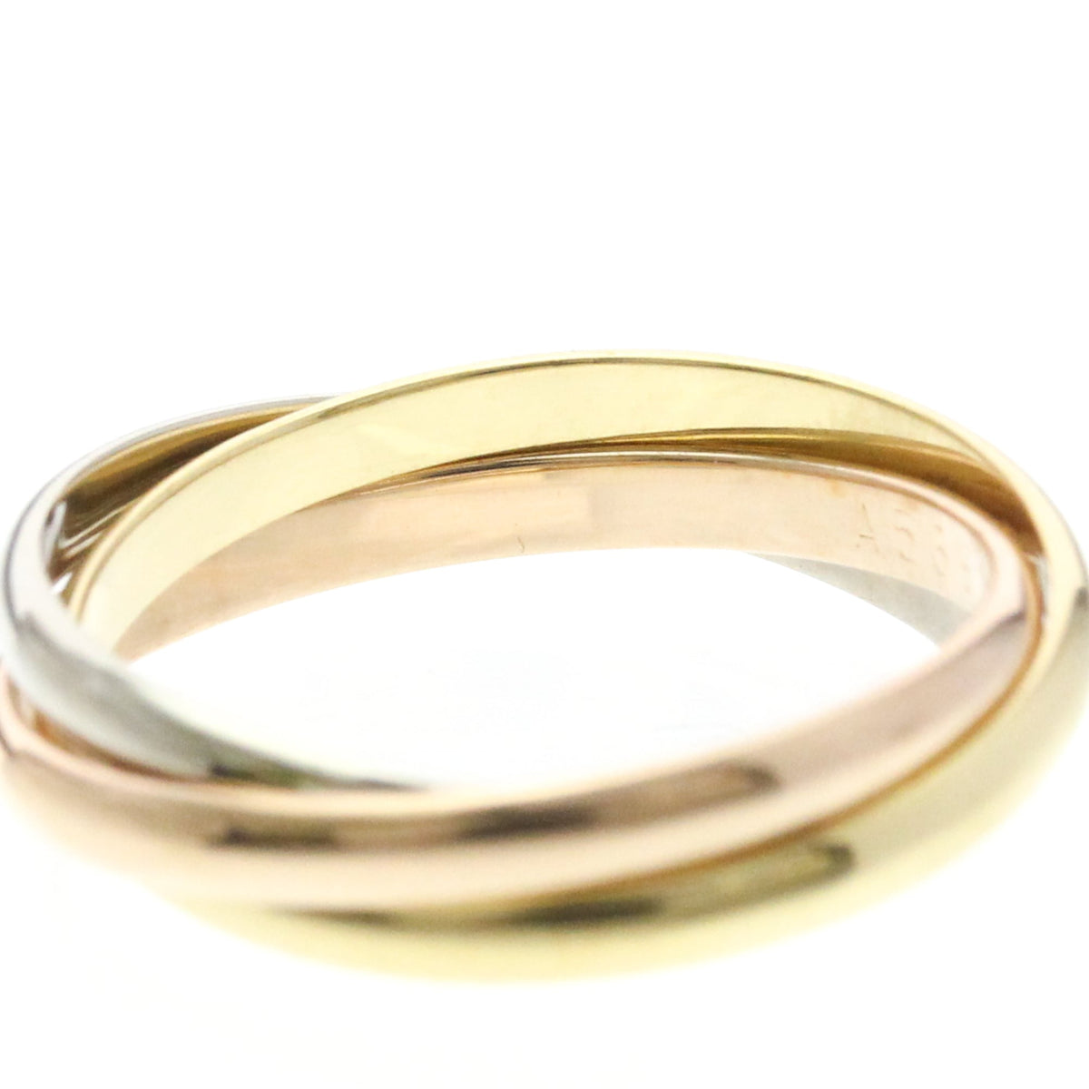 PRE-OWNED Cartier Trinity · Tri-Gold Size 5.75