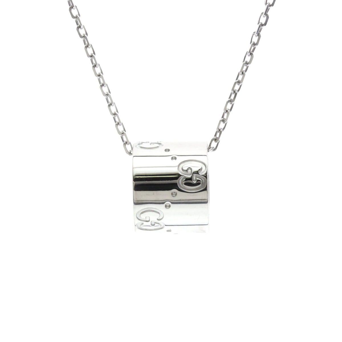 PRE-OWNED Gucci Icon · 18K White Gold