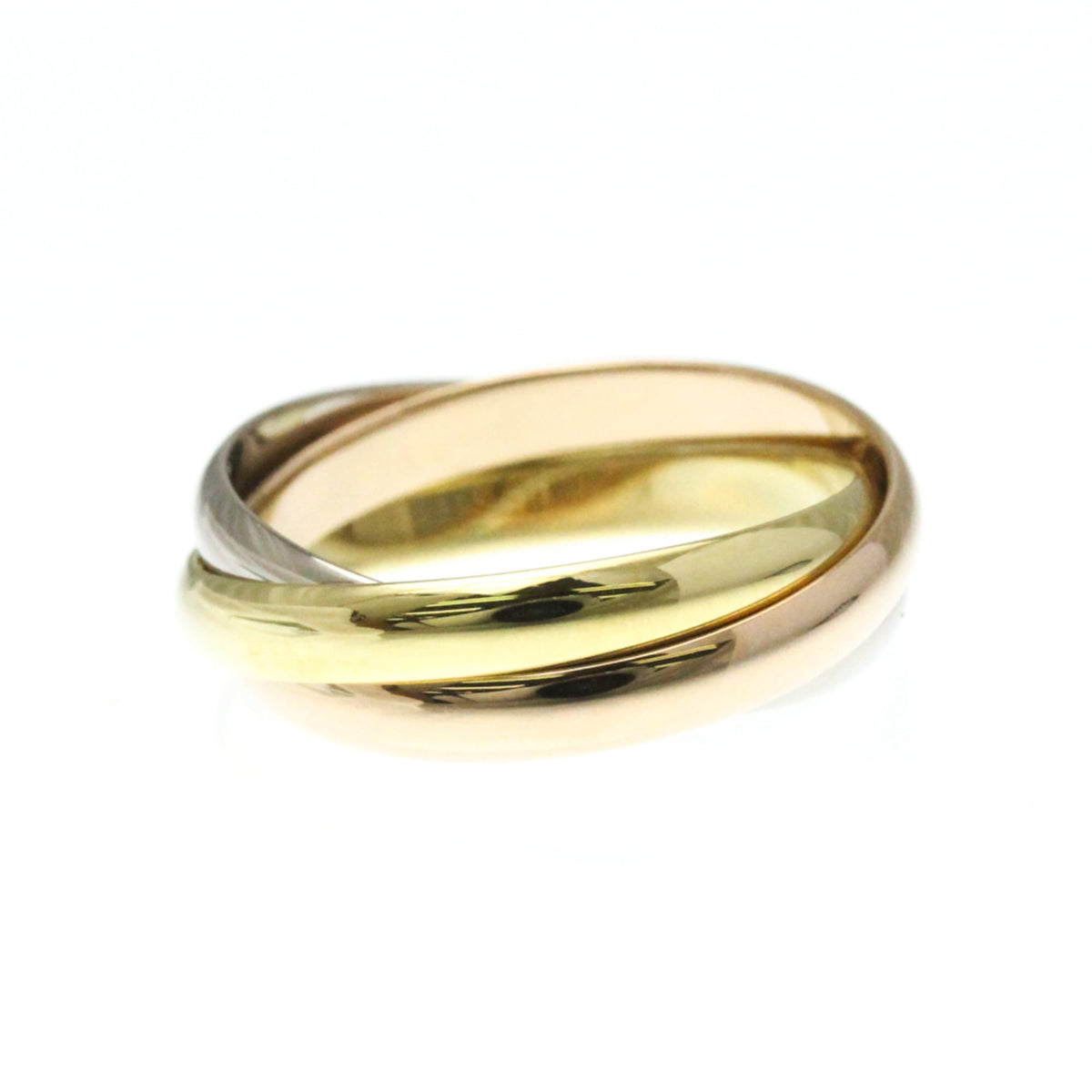 PRE-OWNED Cartier Trinity · Tri-Gold Size 6.25