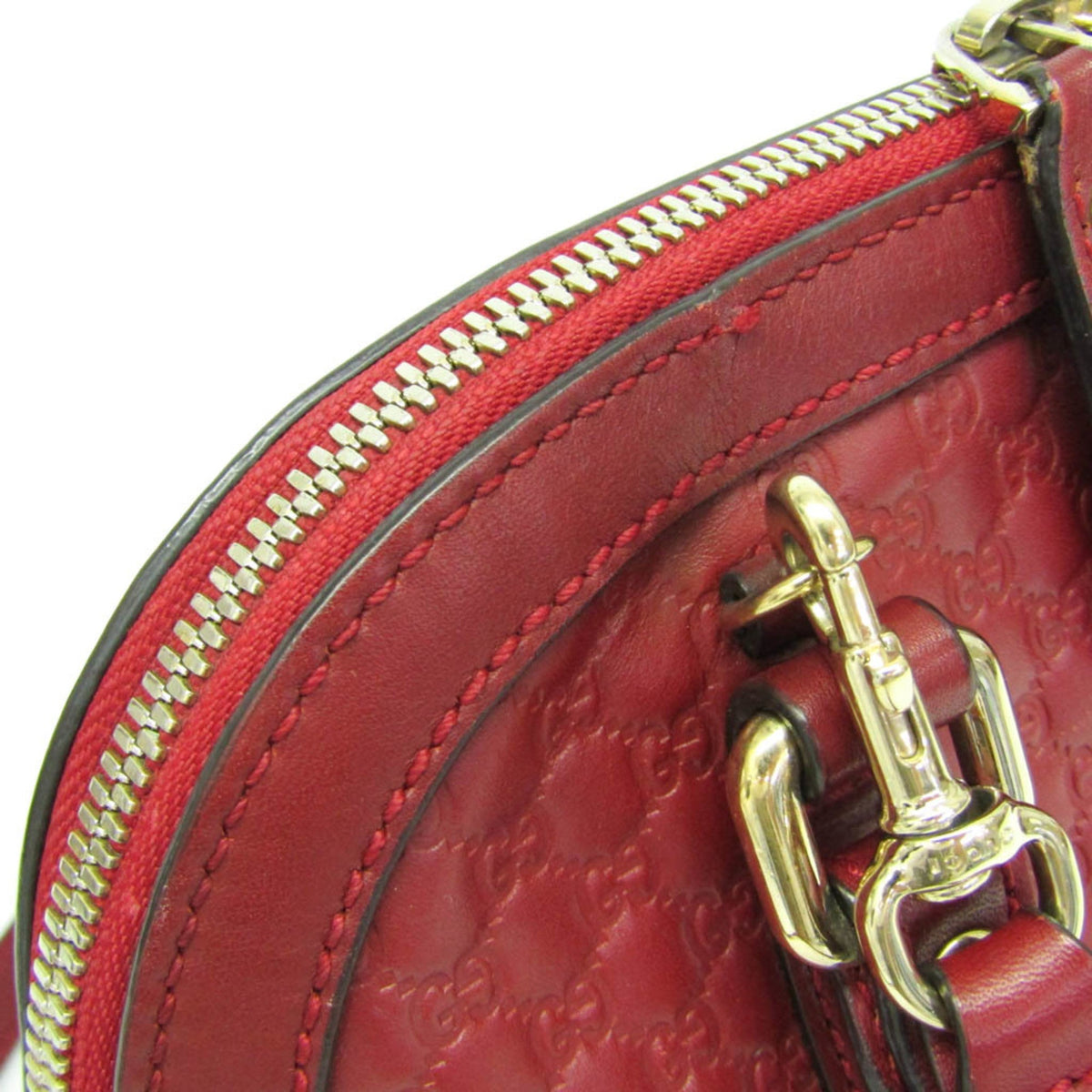 PRE-OWNED Gucci MicroGuccissima · Leather Handbag
