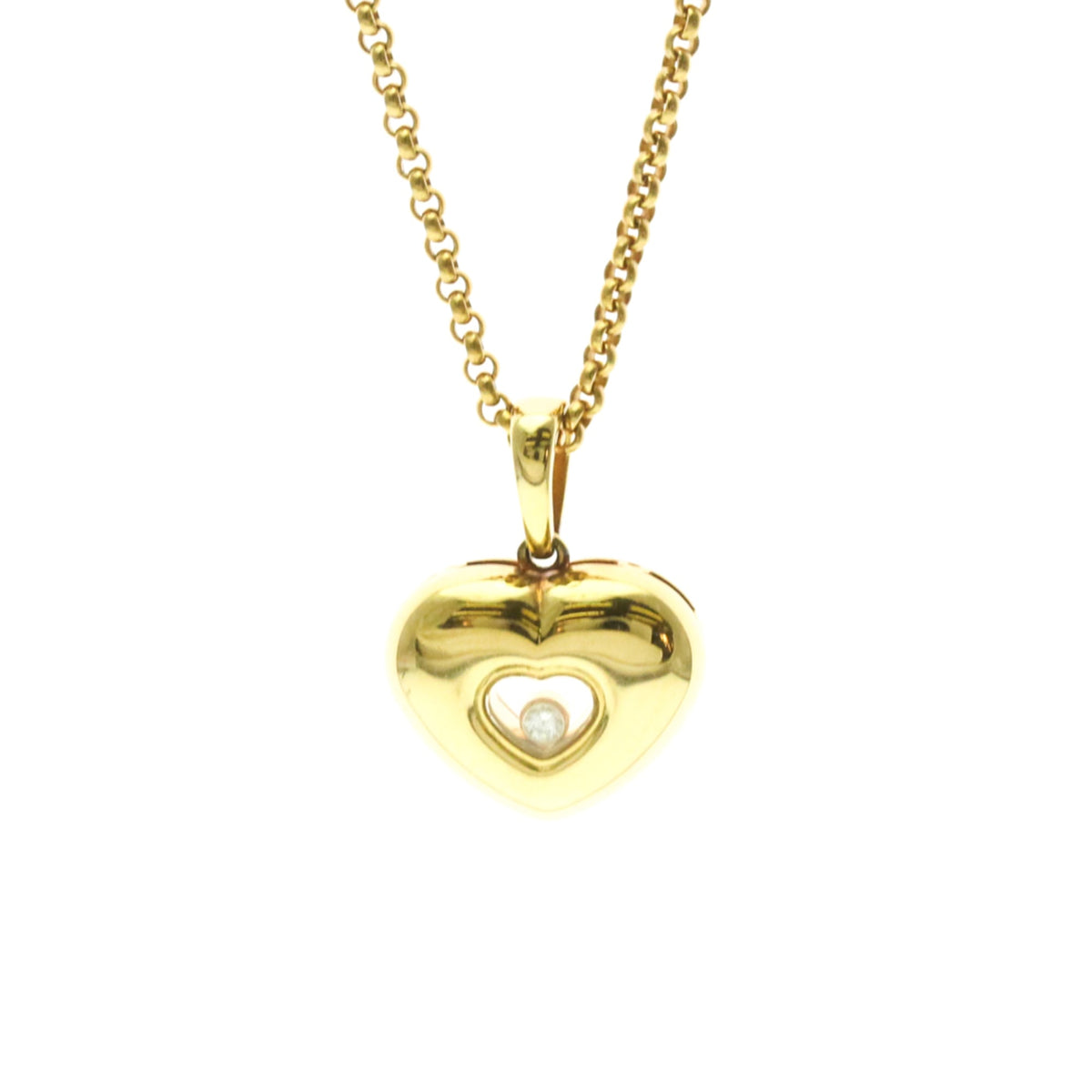 PRE-OWNED Chopard Happy Diamonds Heart · 18K Yellow Gold