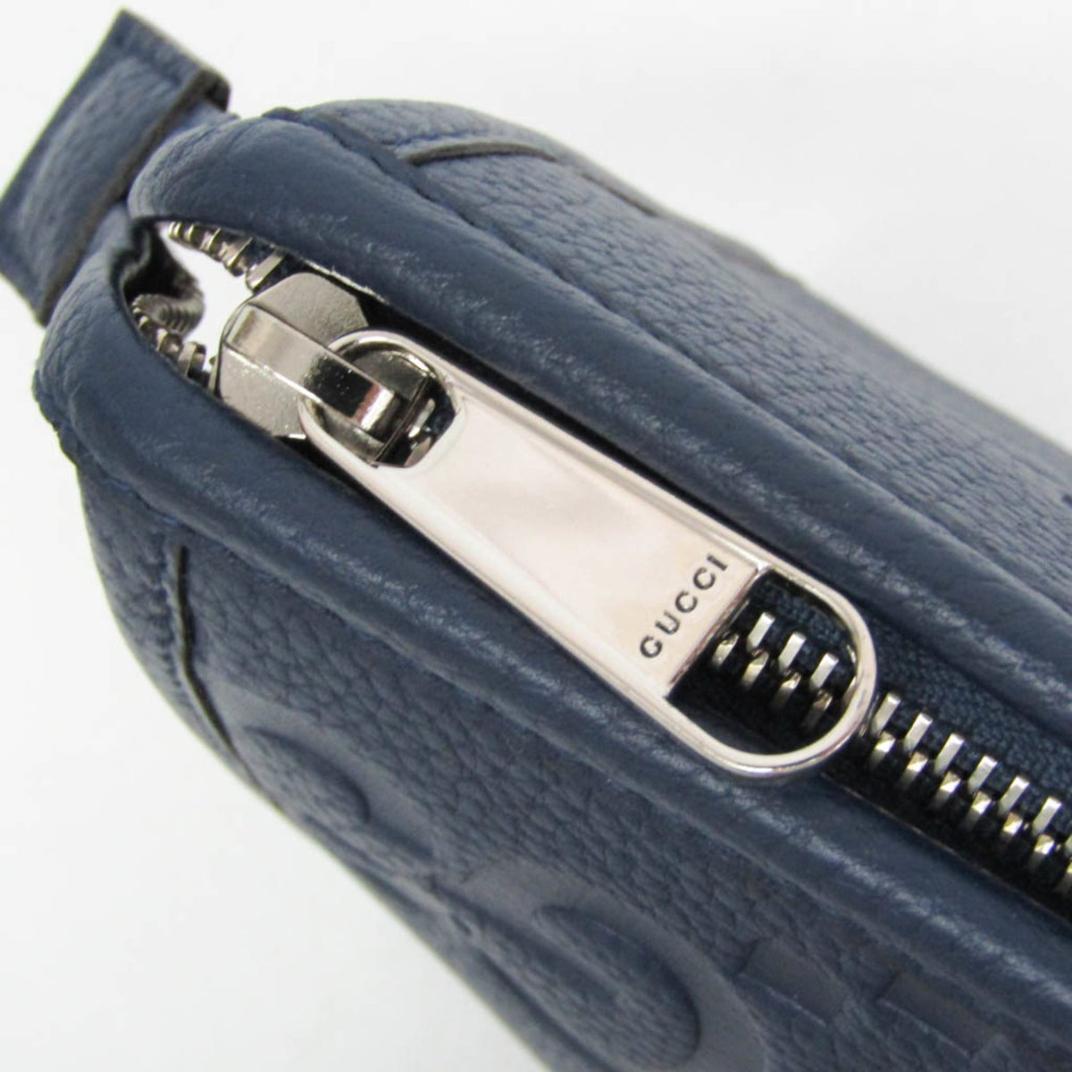 PRE-OWNED Gucci Jumbo GG · Leather Clutch