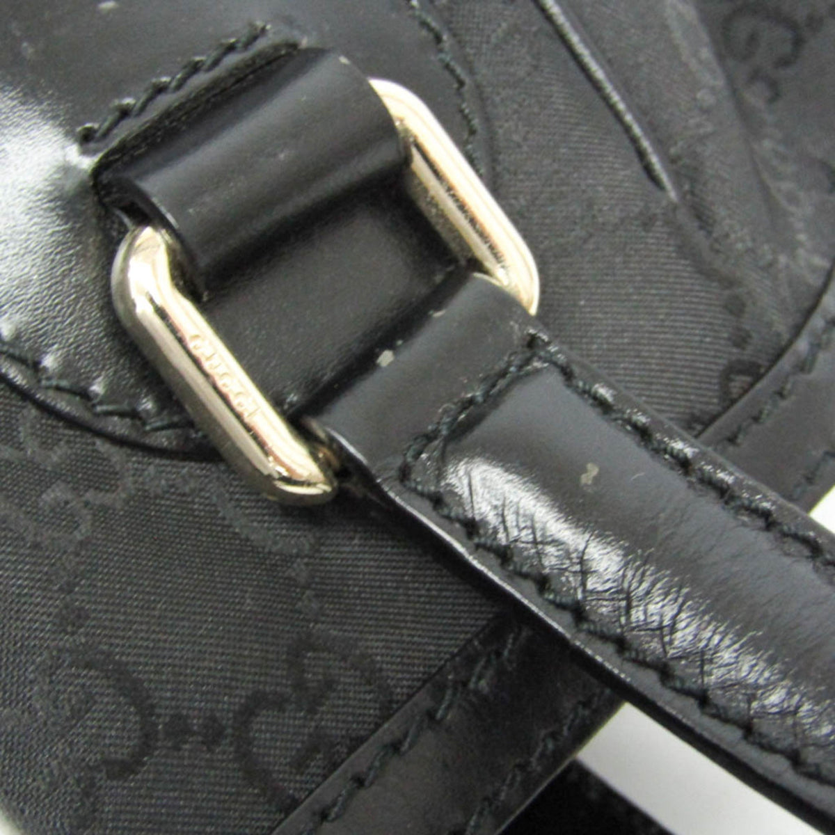 PRE-OWNED Gucci · Nylon & Leather Tote