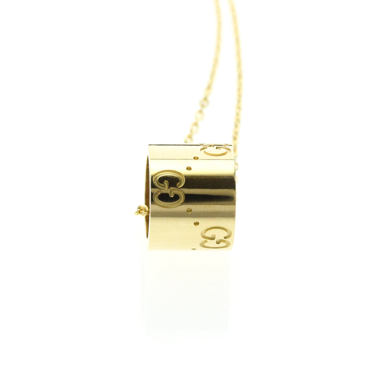 PRE-OWNED Gucci Icon Necklace · 18K Yellow Gold