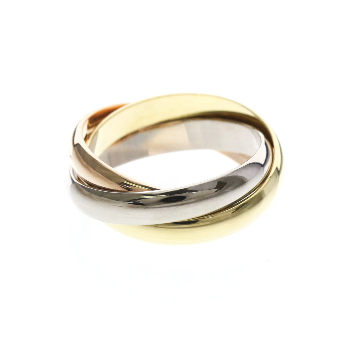 PRE-OWNED Cartier Trinity · Three Gold Size 6.75