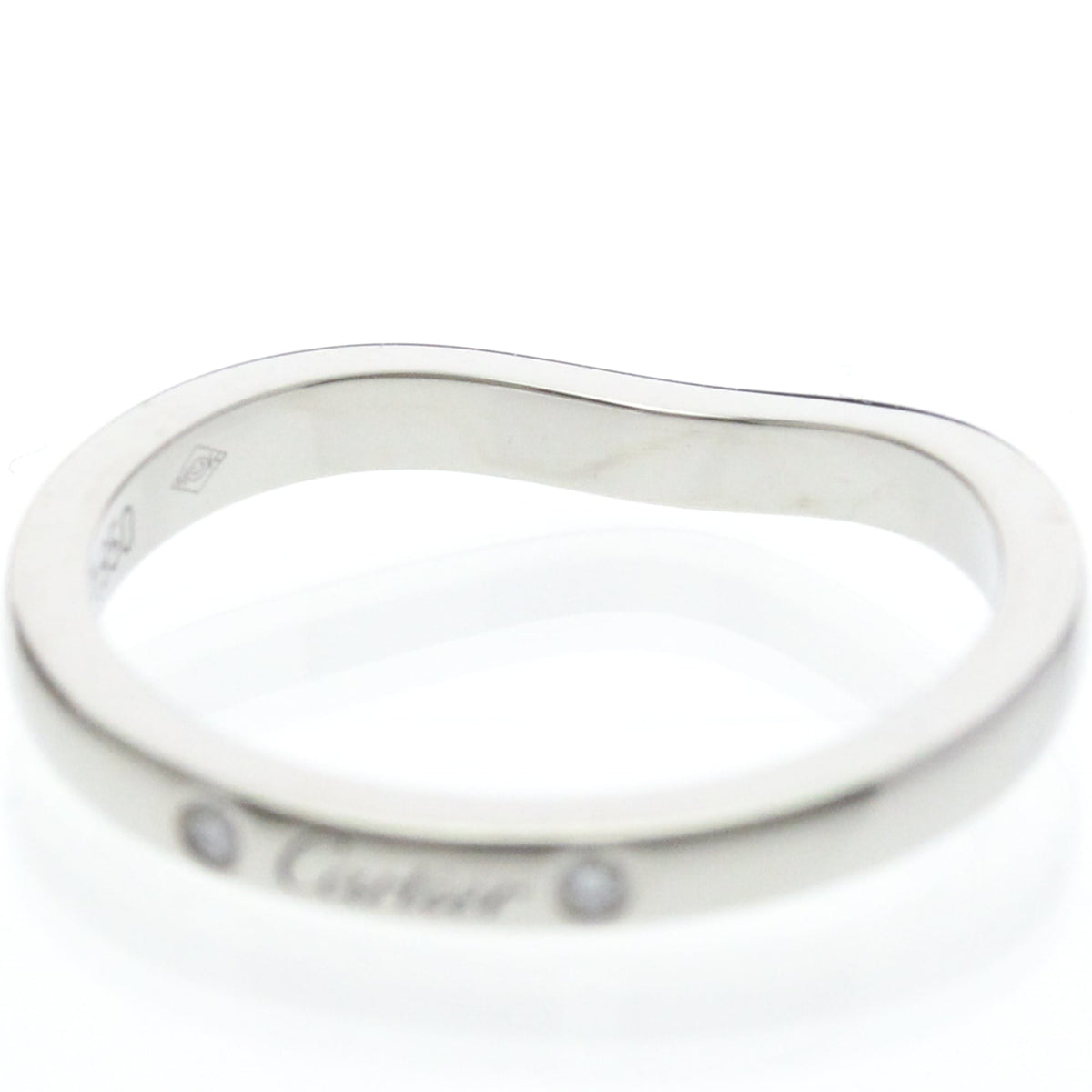 PRE-OWNED Cartier Ballerina · Platinum · Three Diamonds