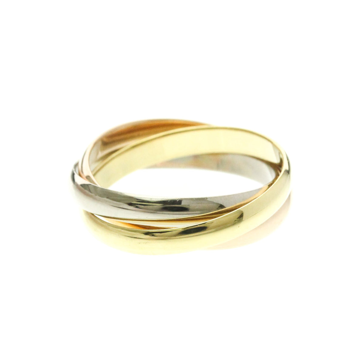 PRE-OWNED Cartier Trinity · Tri-Gold Size 6.25