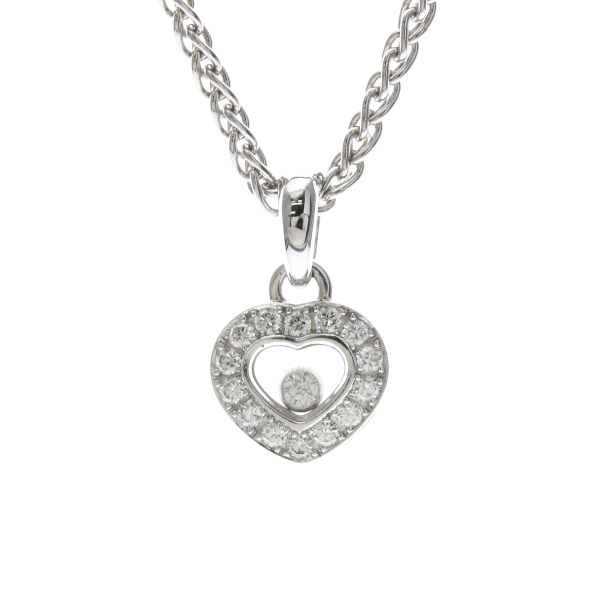 PRE-OWNED Chopard Happy Diamonds · 18K White Gold