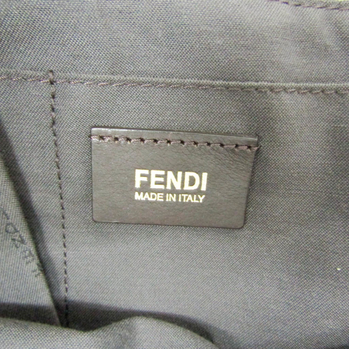 PRE-OWNED Fendi Zucchino · Canvas & Leather Tote