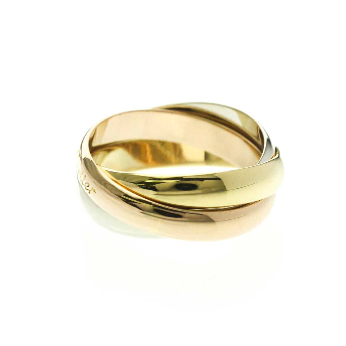 PRE-OWNED Cartier Trinity · Tri-Gold Size 5.75
