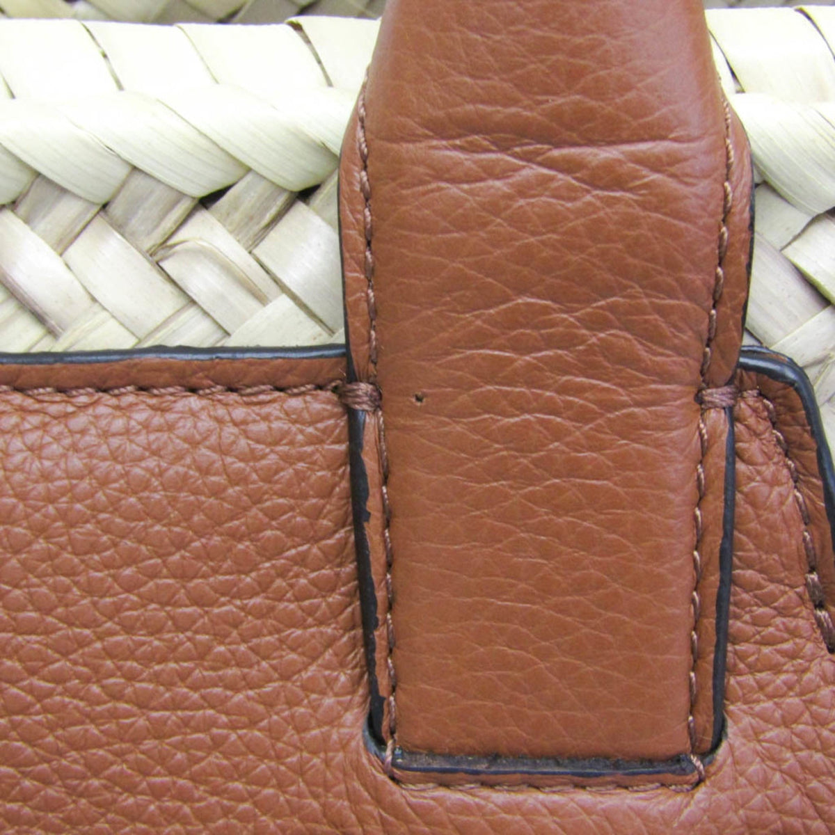 PRE-OWNED Chloé Marcie Basket · Raffia & Leather