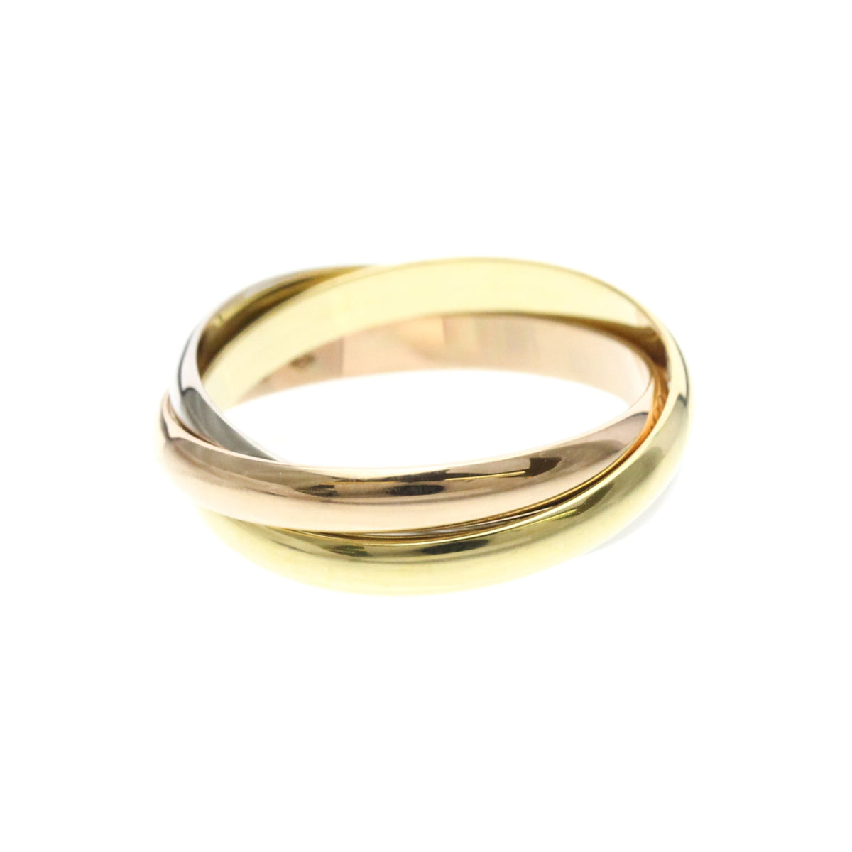 PRE-OWNED Cartier Trinity · Tri-Gold Size 8