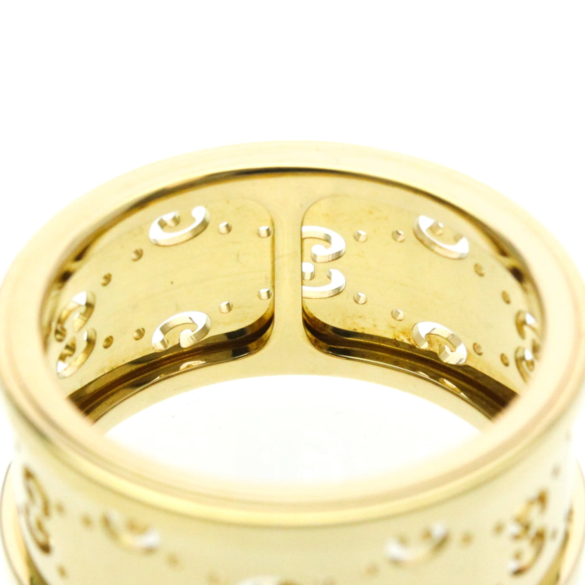 PRE-OWNED Gucci Icon Twirl · 18K Yellow Gold Size 6.75