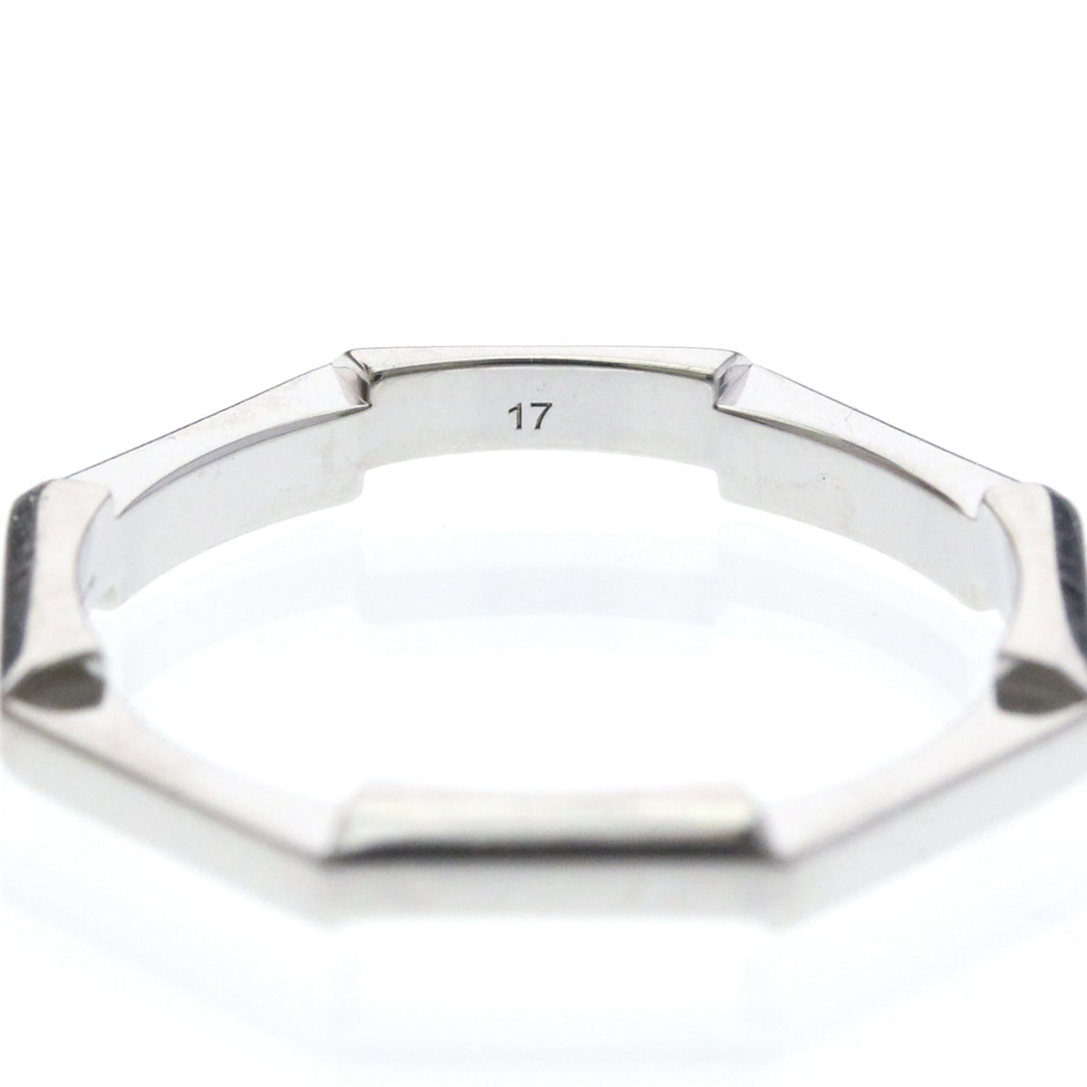 PRE-OWNED Gucci Link To Love · 18K White Gold Size 8