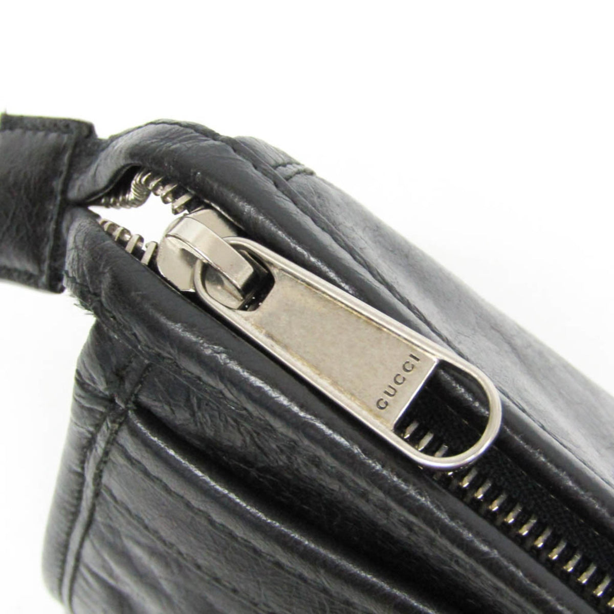 PRE-OWNED Gucci Interlocking · Leather Clutch