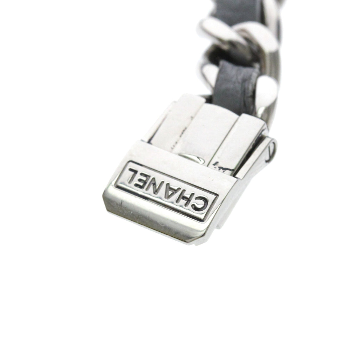 PRE-OWNED Chanel Premiere Lock · Steel · Mother-of-Pearl