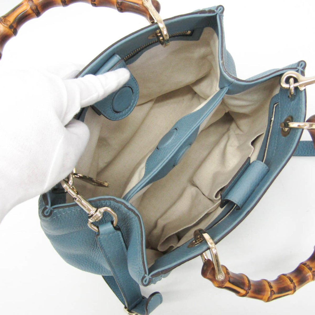 PRE-OWNED Gucci Bamboo Shopper · Small