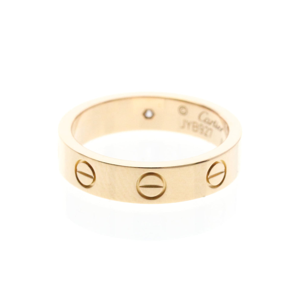 PRE-OWNED Cartier Mini Love · Rose Gold · Diamond Size 4.5