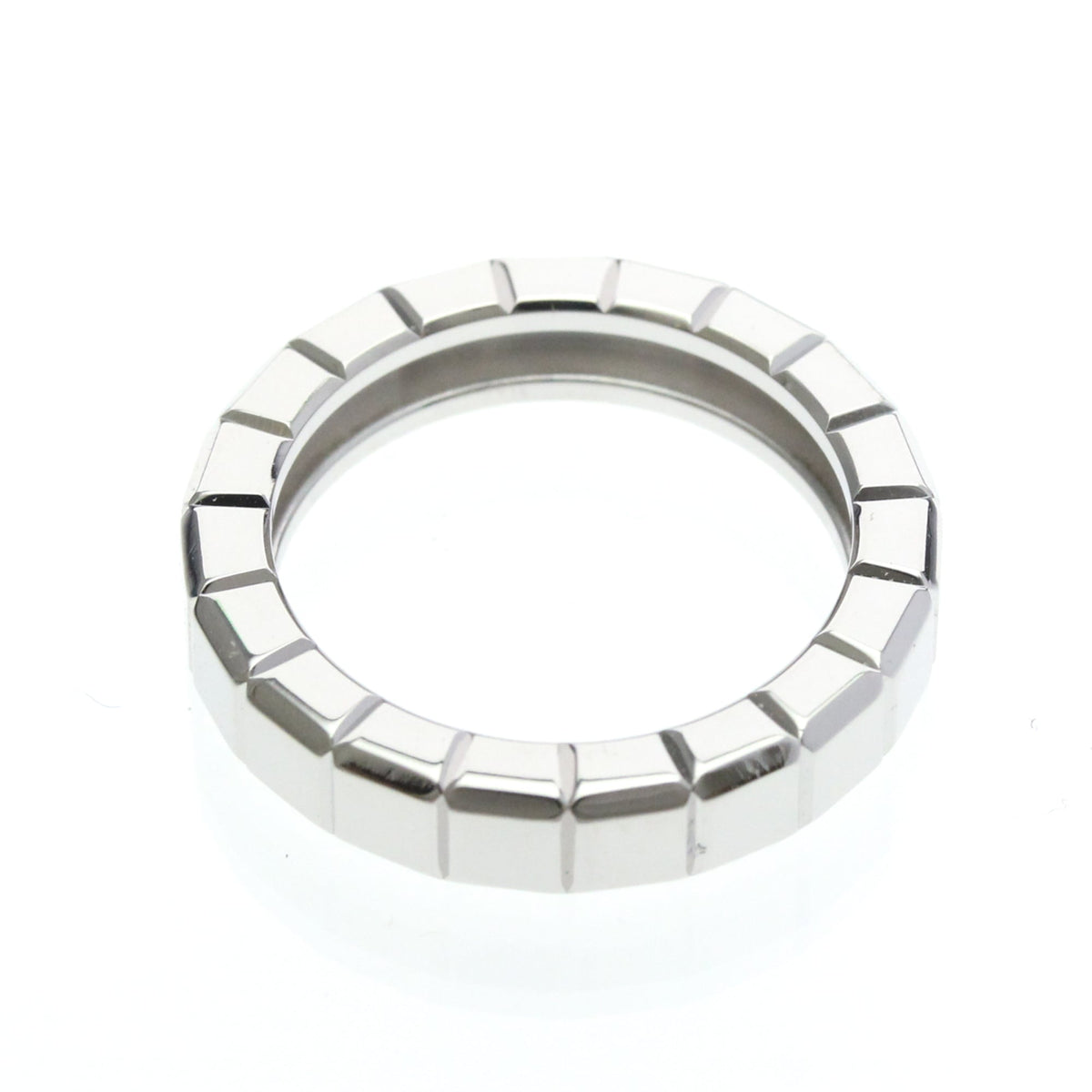PRE-OWNED Chopard Ice Cube · 18K White Gold Size 6