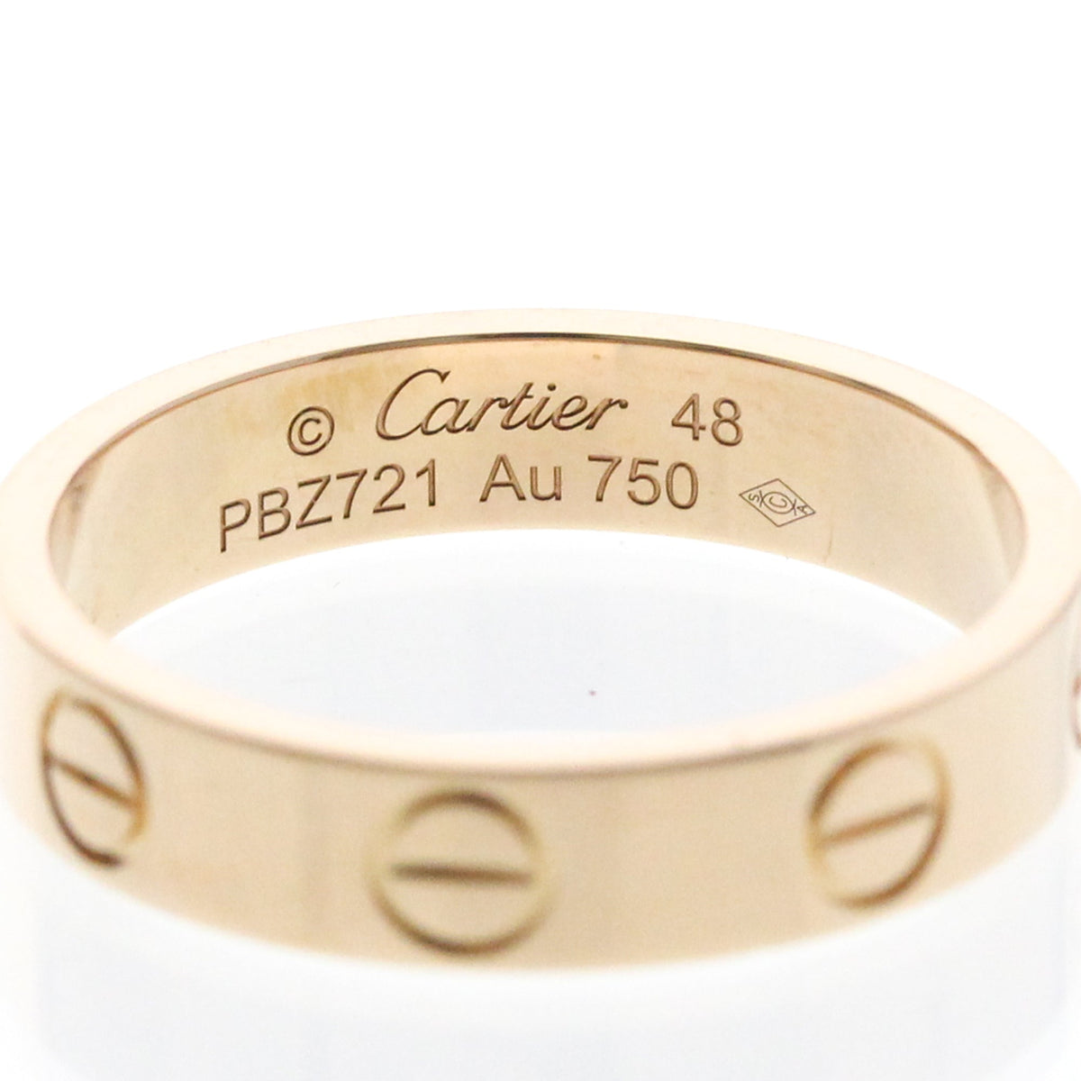PRE-OWNED Cartier Mini Love · Rose Gold Size 4.5