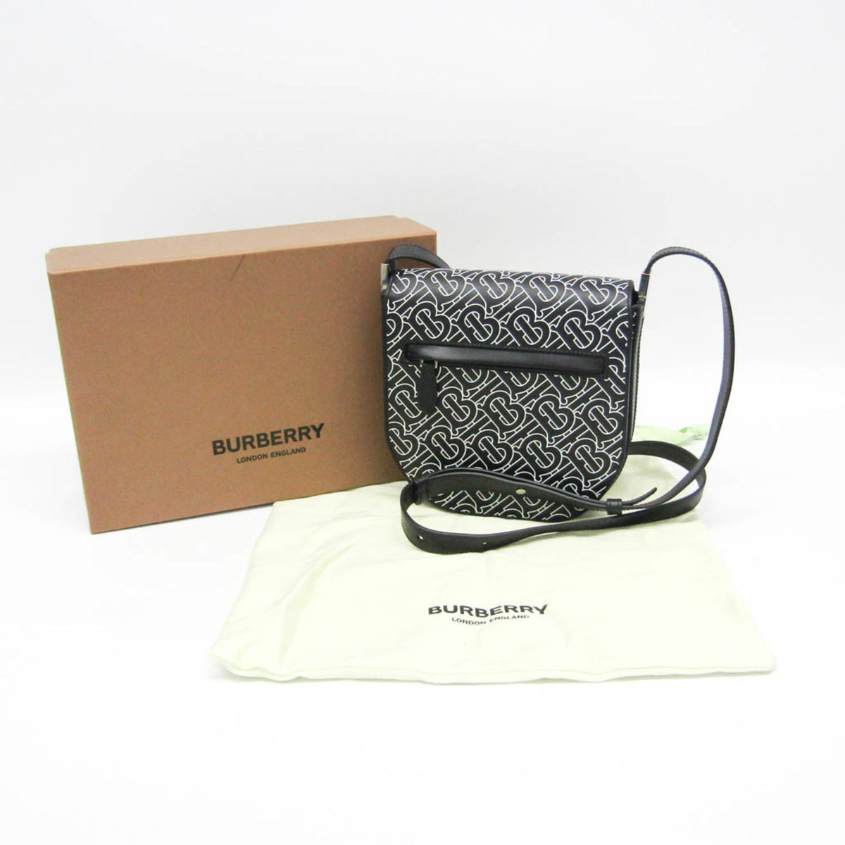 PRE-OWNED Burberry TB Monogram · Leather