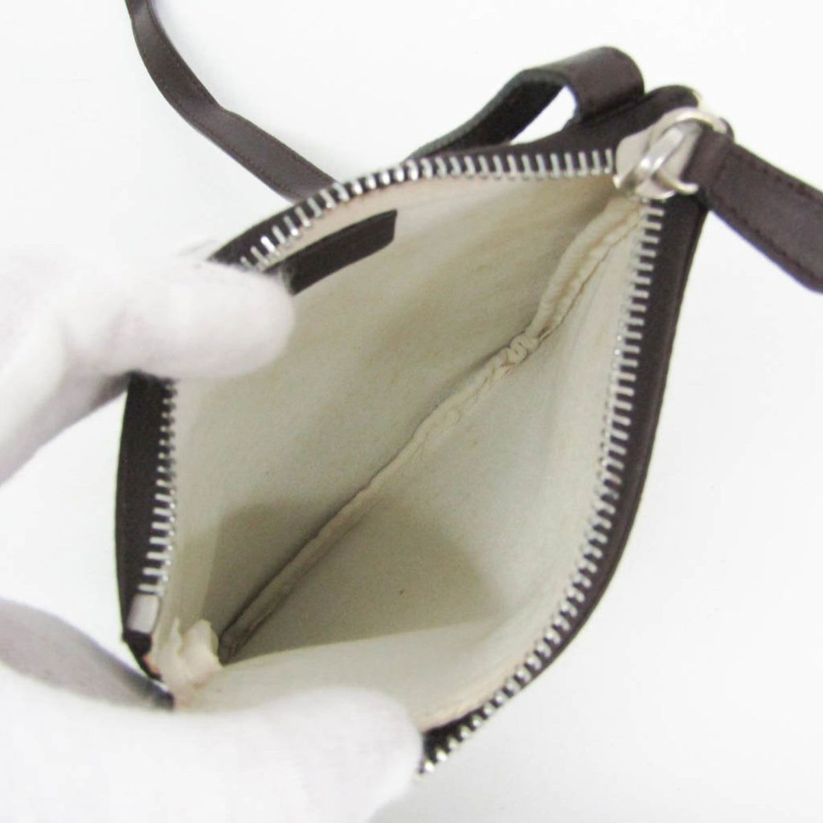 PRE-OWNED Bvlgari Logomania · Crossbody Pouch · Denim