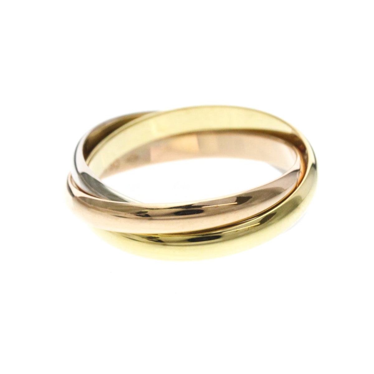 PRE-OWNED Cartier Trinity · Tri-Gold Size 7.5