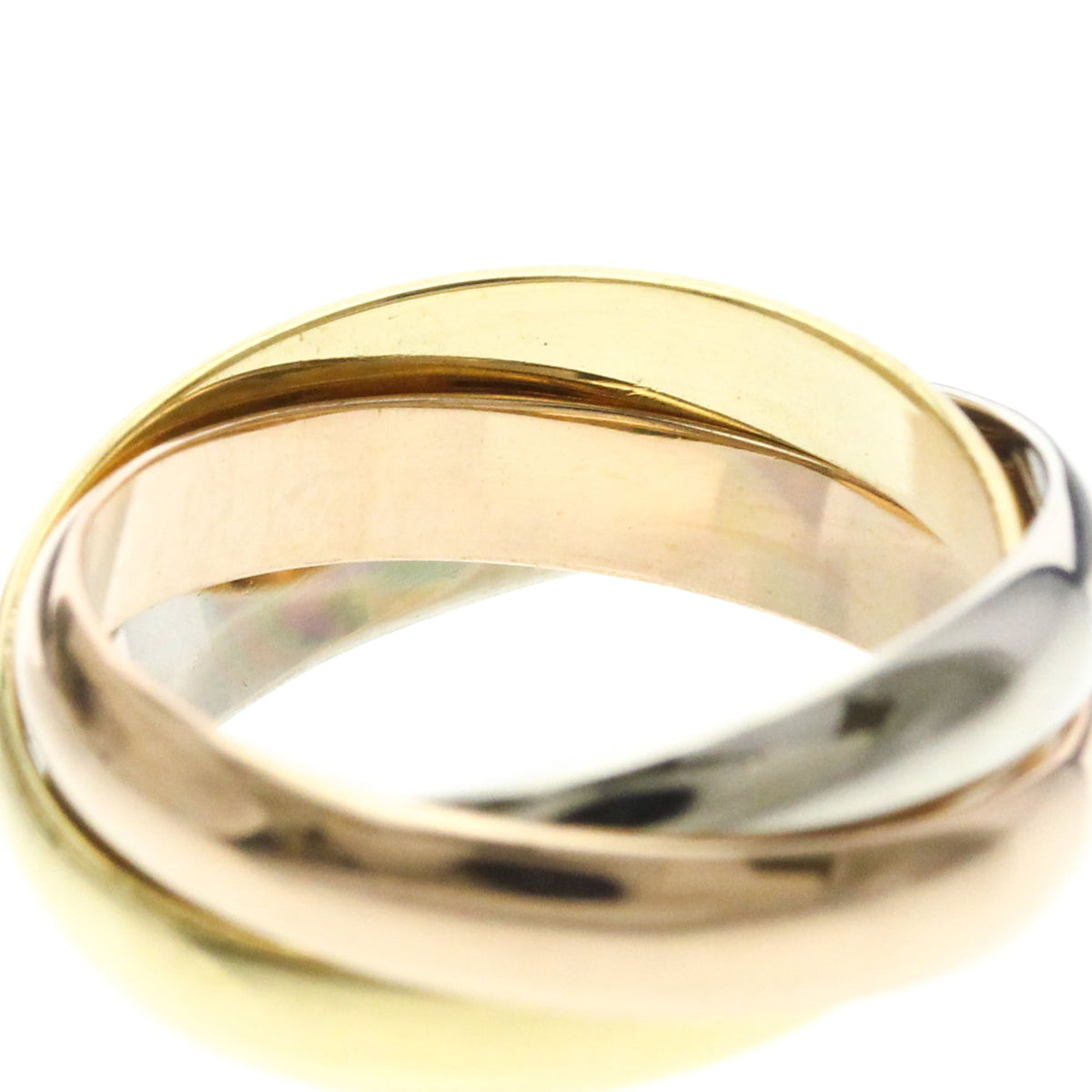 PRE-OWNED Cartier Trinity · Tri-Gold Size 6