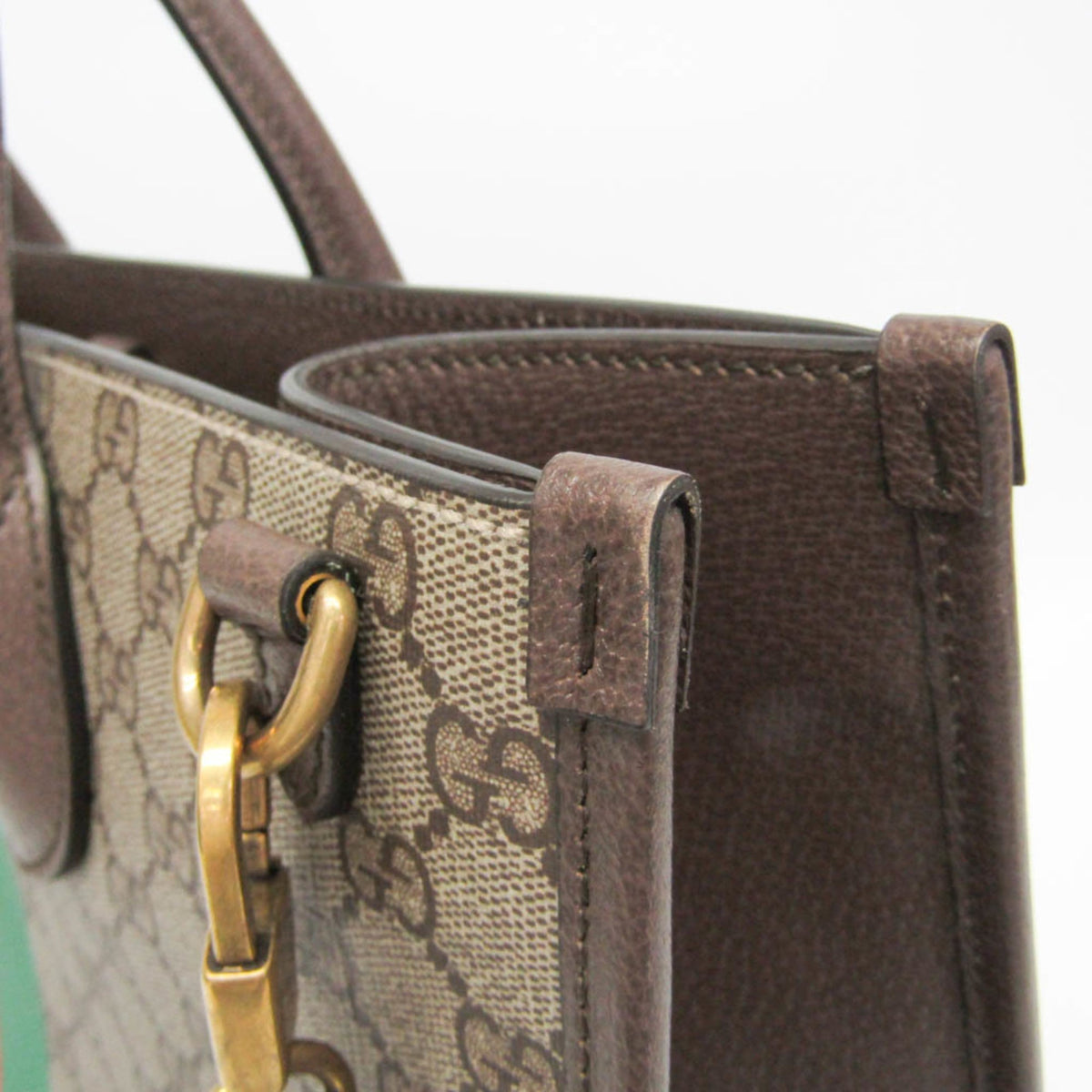 PRE-OWNED Gucci Interlocking · Tiger Tote · GG Supreme