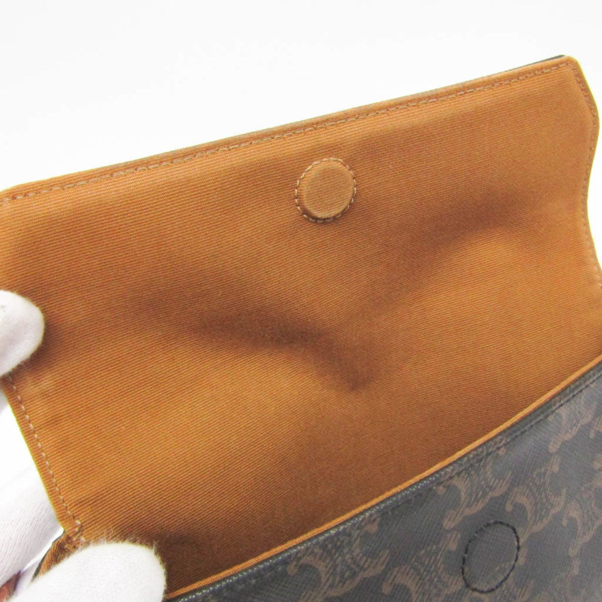 PRE-OWNED Celine Triomphe Triangle · Coated Canvas