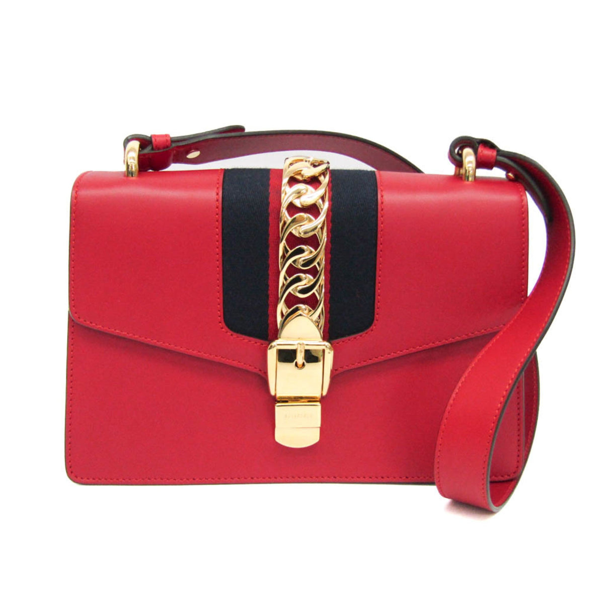 PRE-OWNED Gucci Sylvie · Leather Shoulder Bag