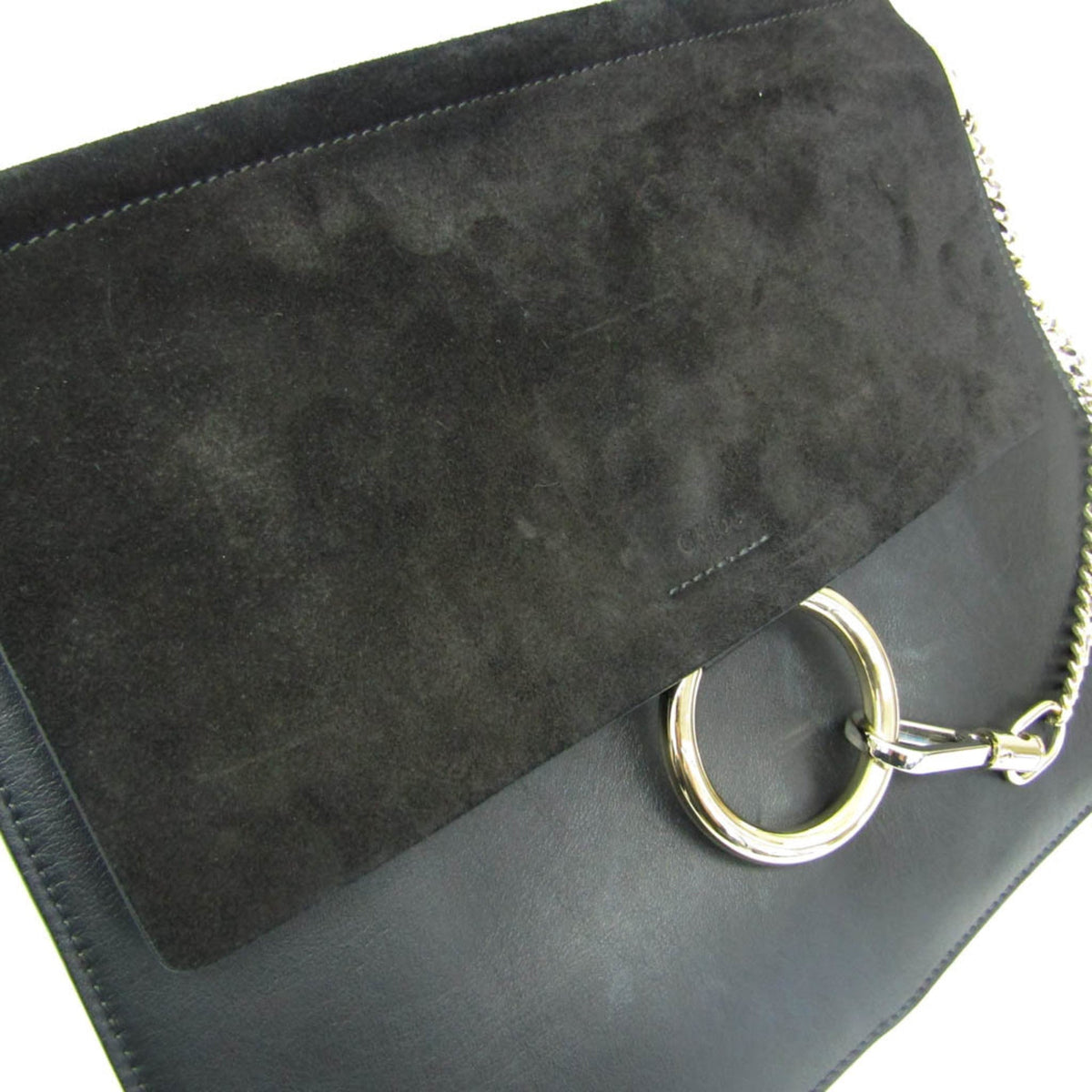 PRE-OWNED Chloé Faye Medium · Suede & Leather