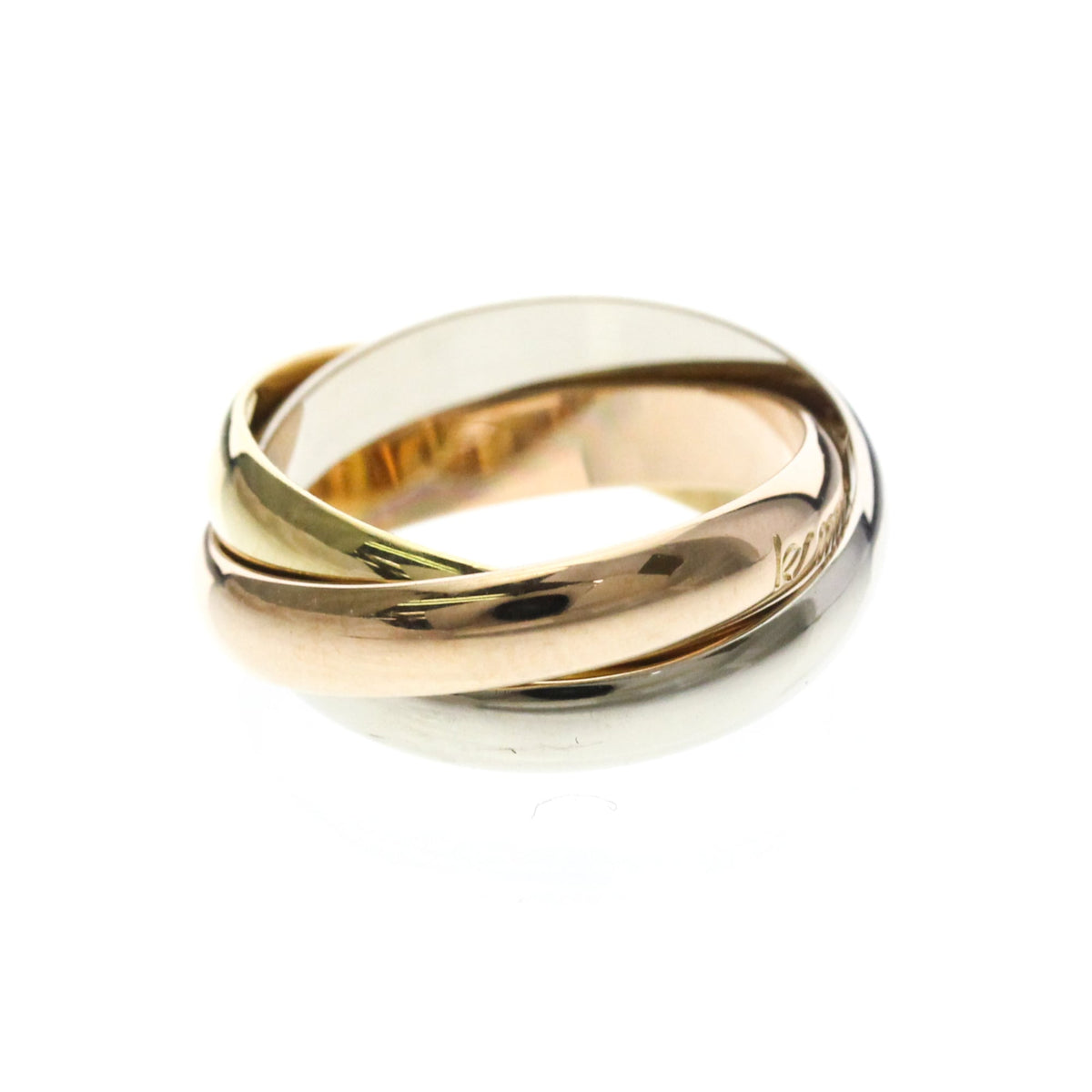 PRE-OWNED Cartier Trinity · Three Gold Size 5.75