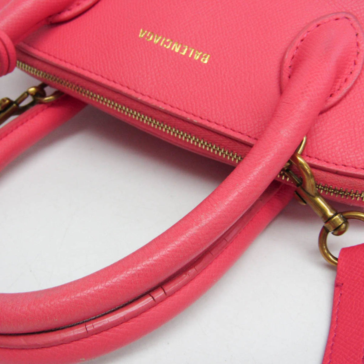 PRE-OWNED Balenciaga Ville Top Handle S · Leather
