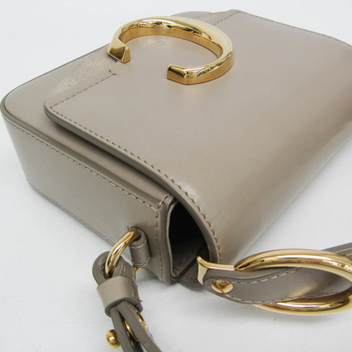 PRE-OWNED Chloé C Mini · Suede & Leather