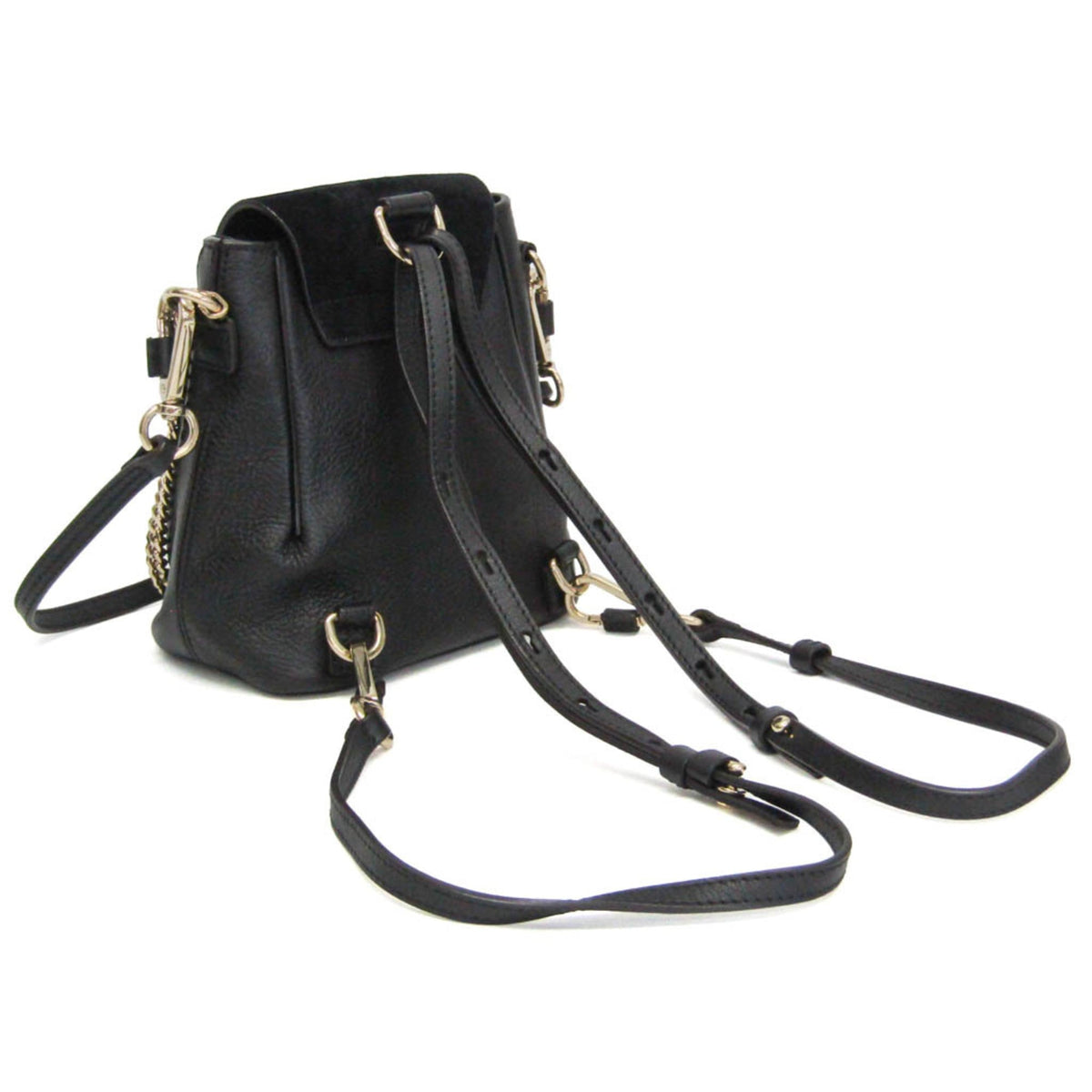 PRE-OWNED Chloé Faye Mini · Backpack · Leather & Suede