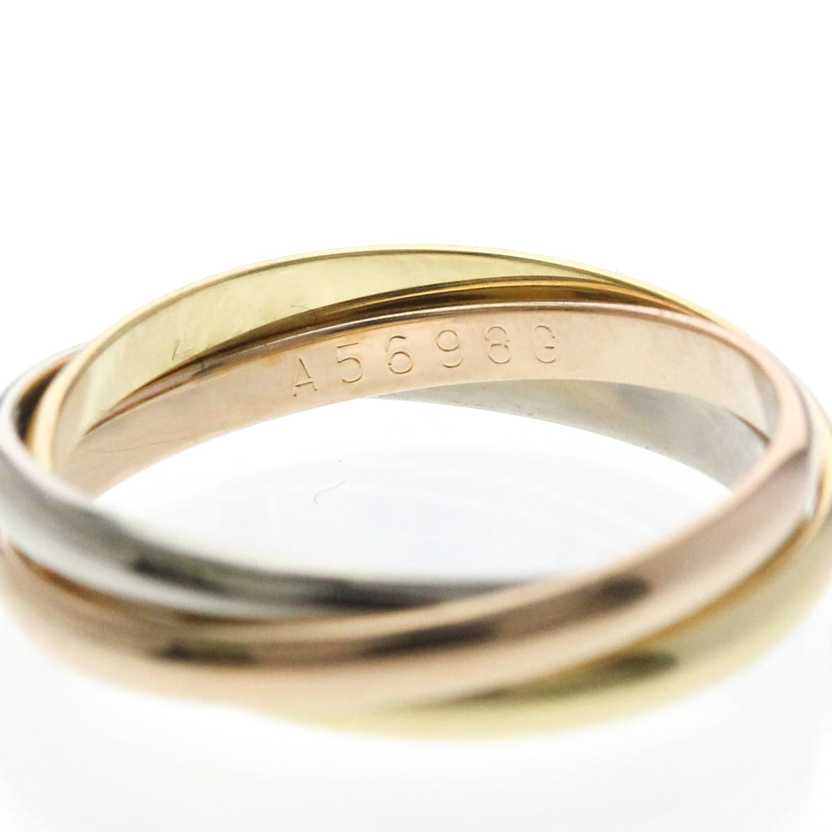PRE-OWNED Cartier Trinity · Tri-Gold Size 5.75