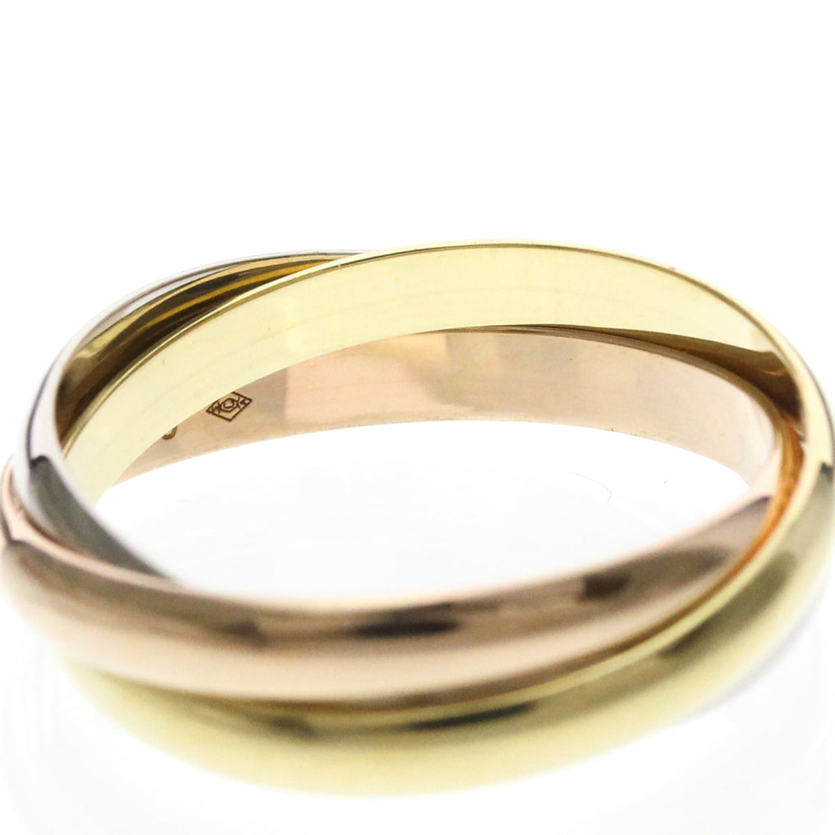 PRE-OWNED Cartier Trinity · Tri-Gold Size 8