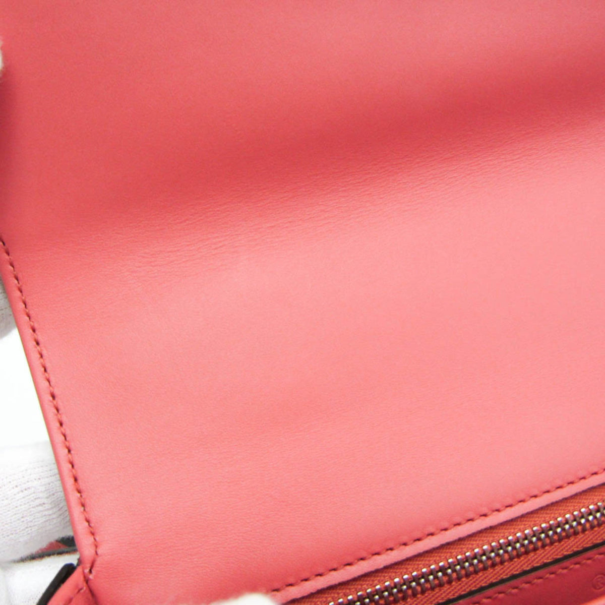 PRE-OWNED Gucci Double G · Leather Shoulder Bag