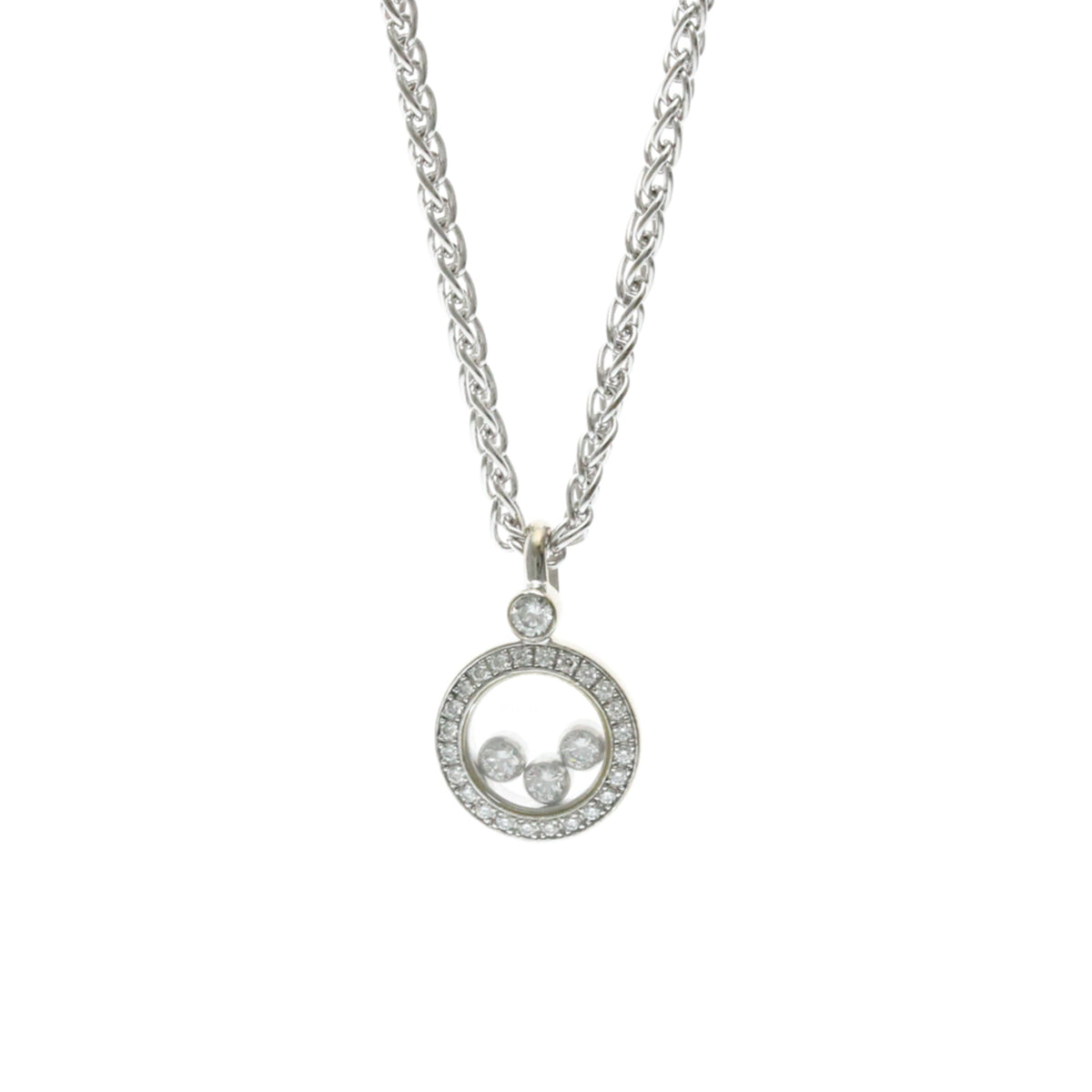 PRE-OWNED Chopard Happy Diamonds · 18K White Gold